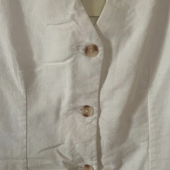 Abercrombie & Fitch Mara Linen-Blend Vest Mini Dress - Picture 4 of 8